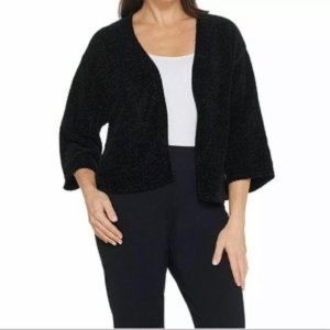 Anybody  Chenille Knit Cropped Cardigan.